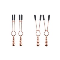 Selopa BEADED NIPPLE CLAMPS - Rose Gold